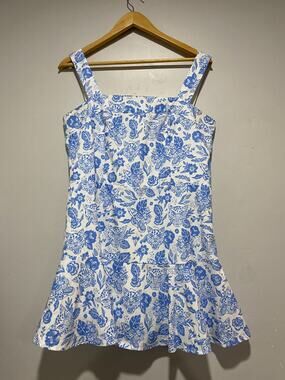 SINCERELY OURS vivi romper in blue Leopart L